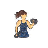 Hard Work Pays Off Gym Brooch Enamel Pin