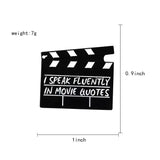 Movie Quotes Brooch Enamel Pin