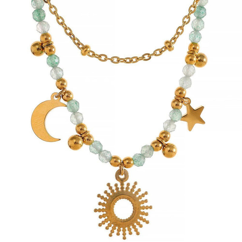 18k Gold Plated Celestial Necklace