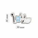 Dentist Love Enamel Sticker