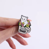 Cat Paw Power Brooch Enamel Pin