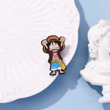 Luffy One Piece Anime Brooch Enamel Pin