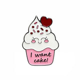 Cupcake Enamel Sticker