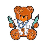 Doctor Teddy Medical Brooch Enamel Pin