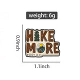 Hike More Travel Brooch Enamel Pin