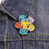 Happy Pokemon Brooch Enamel Pin