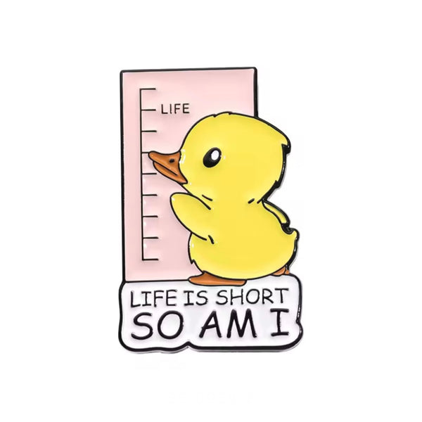 Short Duck Brooch Enamel Pin