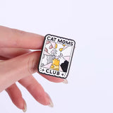 Cat Moms Club Brooch Enamel Pin
