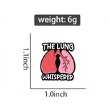 The Lung Whisperer Medical Brooch Enamel Pin