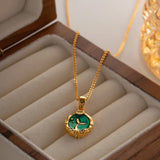 18K Gold Plated Double Sided Mermaid Necklace