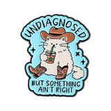 Something Ain’t Right Cat Brooch Enamel Pin