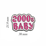 2000s Baby Enamel Sticker