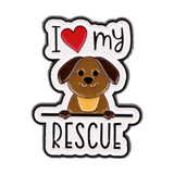 Rescue Dog Brooch Enamel Pin