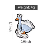 Registered Nurse Silly Goose Brooch Enamel Pin