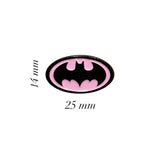 Bat Woman Metal Enamel Sticker