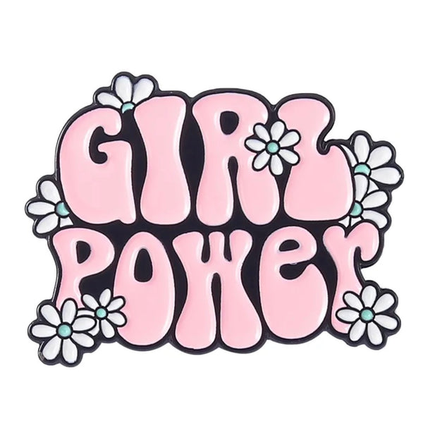 Girl Power Brooch Enamel Pin