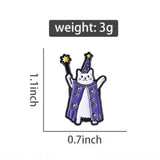 Wizard Cat Brooch Enamel Pin