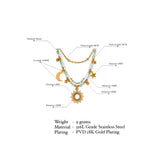 18k Gold Plated Celestial Necklace