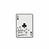 Lucky Girl Syndrome Metal Enamel Sticker