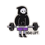 Dead Lift Gym Brooch Enamel Pin