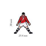Ronaldo Metal Enamel Sticker