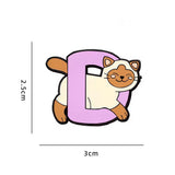 D Cat Brooch Enamel Pin