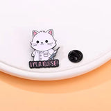 I’m A Nurse Cat Medical Brooch Enamel Pin