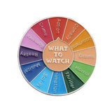What To Watch Rotatable Brooch Enamel Pin