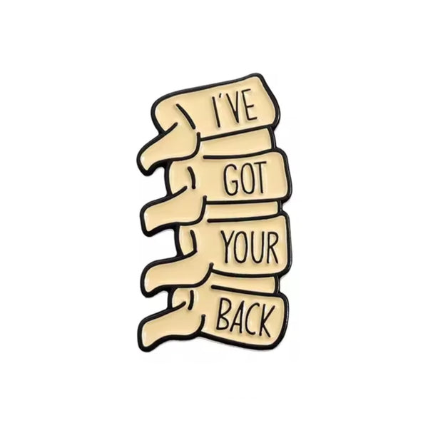 I’ve Got Your Back Brooch Enamel Pin