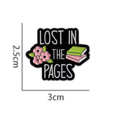 Lost In The Pages Book Brooch Enamel Pin