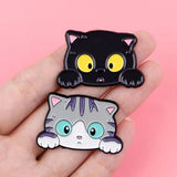 Tabby Cat Brooch Enamel Pin