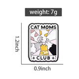 Cat Moms Club Brooch Enamel Pin
