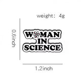 Woman In Science Brooch Enamel Pin