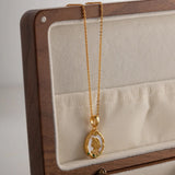 18K Gold Plated Double Sided Mermaid Necklace