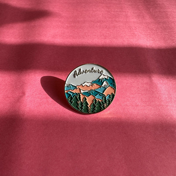 Mountain Adventure Brooch Enamel Pin