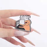 Dog At Work Brooch Enamel Pin