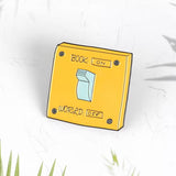 Book On World Off Brooch Enamel Pin