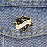 League of Procrastinators Brooch Enamel Pin