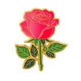 Classic Rose Flower Brooch Enamel Pin