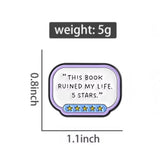 This Book Ruined My Life Brooch Enamel Pin