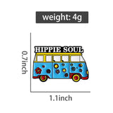 Hippie Soul Travel Brooch Enamel Pin