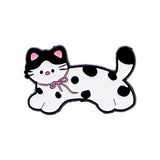 Moo-shi Cat Brooch Enamel Pin