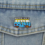 Hippie Soul Travel Brooch Enamel Pin