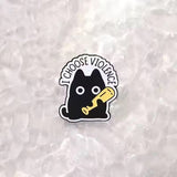Violent Cat Brooch Enamel Pin