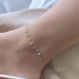 18K Gold Plated Dew Drops Anklet