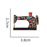 Sewing Machine Brooch Enamel Pin