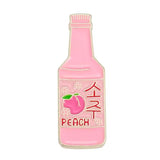 Korean Peach Wine Brooch Enamel Pin