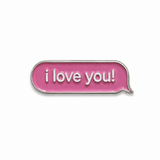 I love you Metal Enamel Sticker