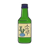 Korean Soju Brooch Enamel Pin