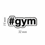 Gym Metal Enamel Sticker